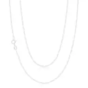 Sterling Silver 45cm 1:3 Figaro Chain