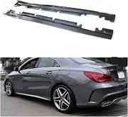 3 * 3 3K Twill Carbon Fiber Side Skirt Extension Sills Compatible for Mercedes A CLA Class 2013-2018 A45 CLA45 & Sports Models, OEM Fitment