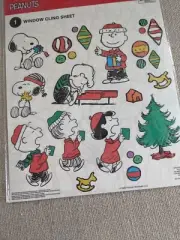 Peanuts Snoopy Christmas Window Clings