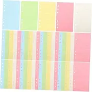 SHOWERORO Notebook Paper Refills 5 Color Handwritten Notepad Replacement Inserts for Planner Binder