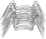 FONDOTIN 50pcs Greenhouse Glass Clamps Leaf Spring Clips Polycarbonate Panels Greenhouse Panels Wire Window Fixing Holder Polycarbonate Greenhouse Harbor Plate Clamp Stainless Steel