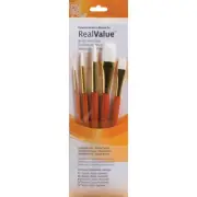 Princeton Artist Brush Synthetic White Taklon Real Value Brush Set-5/Pkg