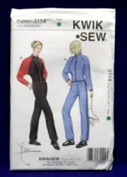 KWIK SEW Pattern 3114 Misses' Jacket & Pants Size XXS-XS-S-M-L NEW Sealed