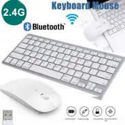 Wireless Bluetooth Keyboard Mouse Combo for Pad Tablet Laptop PC Smart Phone AU