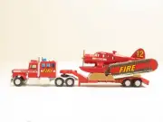 MatchBox C-802 Fire Tractor Trailer & Helicopter Unit 12 LN 7490