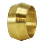 Midland Industries 18003 Sleeve, 1/4 in Compression, Brass, 40 Pack