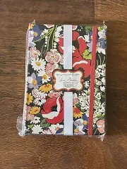 Vera Bradley POPPY FIELDS PETITE FOLIO Accordion Organizer W/ Note Pad Gift NEW