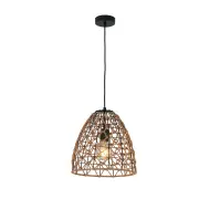 Canamo Interior Ellipse Hemp Rope Pendant Light - Brown