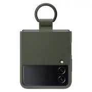 Samsung Silicone Cover with Ring (Suits Galaxy Z Flip4) - Khaki