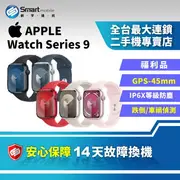 【創宇通訊│福利品】Apple Watch Series 9 45mm GPS 智慧型手錶 血氧偵測 車禍偵測 防水手錶