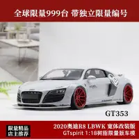 在飛比找Yahoo!奇摩拍賣優惠-現貨GTSpirit限量版1:18 2020 AUDI R8