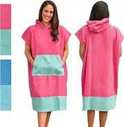 Sea Aloha Surf Poncho Women - Hooded Towel Adult - Changing Poncho – 100% Cotton Towel Poncho - Poncho Beach Towel