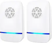 EcoMyLife Ultrasonic Pest Repeller, Indoor Fly Deterrent Electronic Plug in Insect Control Anti Spiders, Rats, Moths, Ants, Bed Bugs, Fleas, Cockroaches, Flies, Wasps (2 Pack)