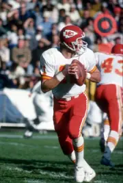 Tony Adams Kansas City Chiefs drops back to pass v the Oakland Rai- Old Photo