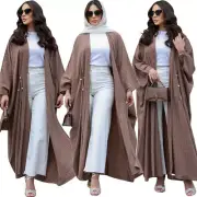 Muslim Open Kaftan Maxi Dress Women Dubai Turkey Abaya Caftan Cardigan Kimono