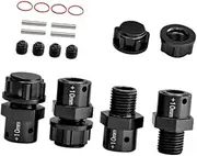 4Pcs 1/8 1/7 RC Car Coupling Upgrades Part RC Model Vehicle Parts DIY Connector Replacement Part RC Car Parts for Hobby Car, Black