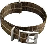 KTKBXUDMUL Waterpro Nylon Watchband for Omega for Swatch Joint Planet Series Weave Canvas Strap Women Men Bracelet 20mm(A24 Green intercolor)