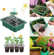 12 Cells Seed Started Tray- 2 Pcs Humidity Adjustable Seed Starter Kit