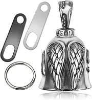 Jvuouxy Guardian Angel Motorcycle Bell Handful Good Luck Bells Drive Safe Pendant Accessories Lead-Free Pewter Bike Bell