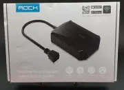 New, Black ROCK Outdoor Smart Plug/WIFI Extender w/2 Grounded Outlets.