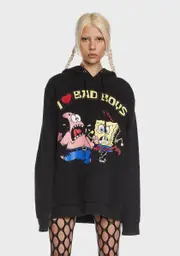 [Dolls Kill x SpongeBob] Bad Boys 4 Life Graphic Hoodie
