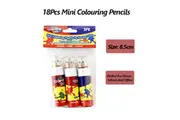 18Pcs Mini Colouring Pencils In Storage Case Tube Kid Craft Draw Loot Bag Filler