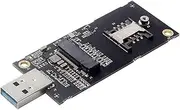 NFHK NGFF M.2 Key-B WWAN to USB 3.0 Adapter Riser Card with SIM Slot for 3G/4G/5G LTE Wireless Module Modem Card, NF-EP-026