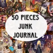 Mystical Junk Journal Paper Supplies, Get Prints From My Wicthy Artwork