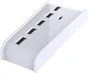 White 6 Ports Extend USB Hub Adapter High Speed Splitter for Sony PS5 PS4 Pro Console