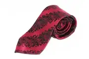 [Tie Store Australia] Mens Dark Red & Dark Pink Reflecting Patterned 8cm Neck Tie