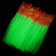 10pcs,8cm Fishing Luminous Luya Bait Needle Shape Octopus Squid Soft Bait