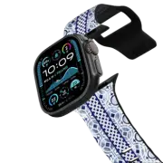 Apple Watch Ultra, Ultra 2 (49mm) Impact Band Spanish blue tile stripe