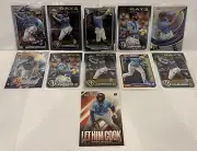 (34) TOPPS/BOWMAN Tampa Bay Rays Rookie LOT JUNIOR CAMINERO SP #d AUTOS SHARP