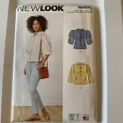New Look 6698 SIZE 6-18 Misses Top Blouse Front Button UNCUT