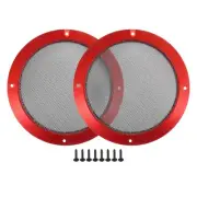 Universal 6.5" Car Speaker Grills Cover Mesh Round 6.5 Inch Audio Speaker Sub...