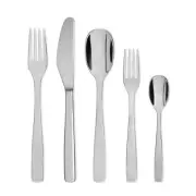 Alessi Cutlery Set, 5 pcs, Stainless Steel