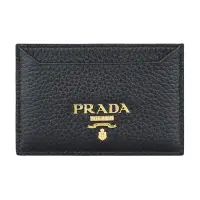 在飛比找momo購物網優惠-【PRADA 普拉達】PRADA Vitello金字LOGO