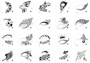 Face Paint Stencils, Girl Boy Painting Stencils, Washable Paint Stencils Reusable, Painting Stencils for Most Faces for Kids Makeup Body Art Painting