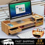 Computer Desktop Monitor Stand Laptop TV Display Screen Computer Riser Shelf US