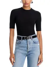 Frame Rib Crewneck Tee