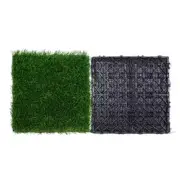 Artificial Grass Tiles Turf Deck Set 12 In. X 12 In. Synthetic Fake Grass Artifi
