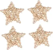 GRIRIW Guinea Pig Toy 4 Pack of Rattan Rabbit Toys Pet Food Leakage Toy Safe for Small Pets