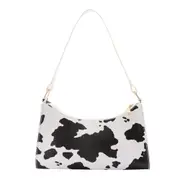 Fashion Animal Zebra Cow Pattern Women Totes Bags Clutch Handbag Casual PU Leather Female Underarm Shoulder Purse