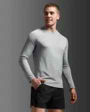 Aero Long Sleeve, 2XU, XXL, Weathervane/Black Reflective, Male