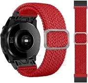 [MGTCAR] 22 26mm Loop Nylon Watchband Quick Release Straps For Garmin Fenix 6 6X Pro 5X 5 Plus 3HR Fenix 7X 7 Forerunner 935 Smart Band