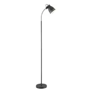 Novena Dark Grey Metal Task Floor Lamp