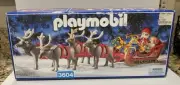 Santa's Magic Sleigh, Reindeer Christmas Set 3604 Playmobil NEW SEALED Box Wear