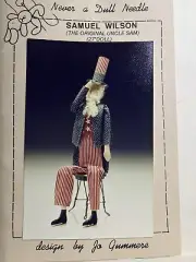 UNCLE SAM DOLL PATTERN 27"- NEVER A DULL NEEDLE by JO GUMMERE- UNCUT