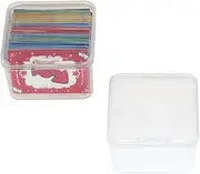 Cwdew 2PCS Mini UNO Card Case Box Holder Designed for 1.75"x1.25" Mini UNO Cards, Compatible with World's Smallest Uno Card Game for Adults (NO CARDS)