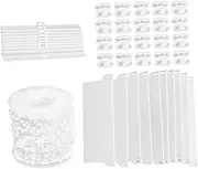 Mobestech 1 Set Vertical Blind Accessories Chain with Bottom Weights Connectors for Longer Lifespan Easy to Install Replace for Vertical Blinds